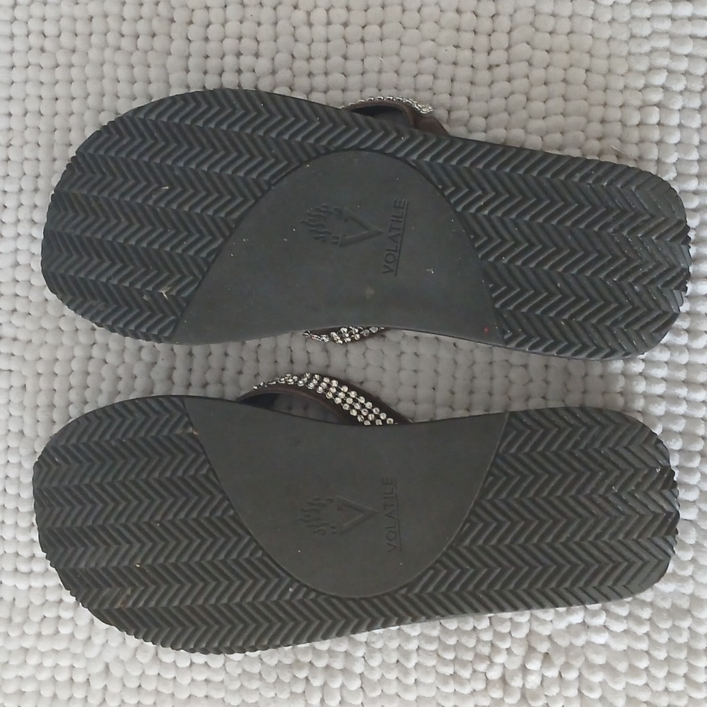 Volatile Rhinestone Flip Flops - Picture 12 of 13